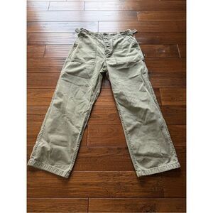 J. Crew Olive Green Wide-Leg Utility Pants